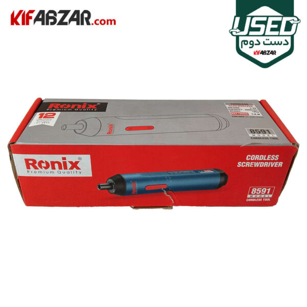 جعبه کارتنی پیچ گوشتی شارژی 3.6 ولت رونیکس مدل 8591 دست دوم