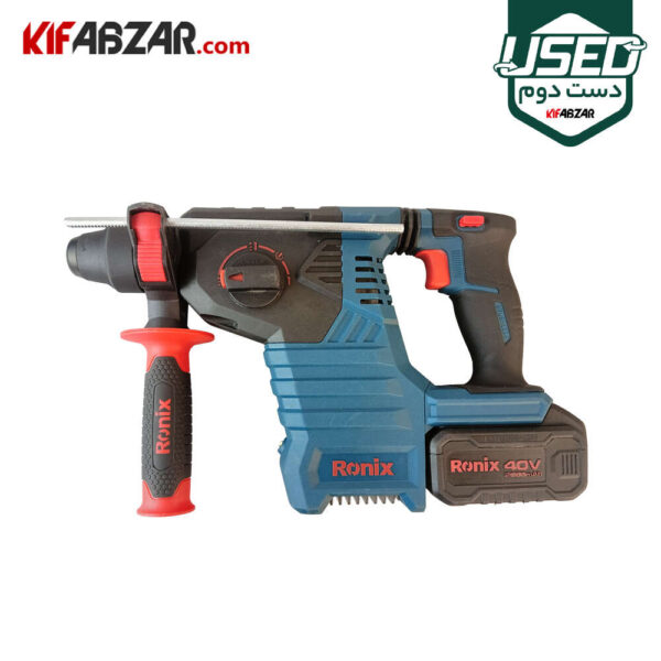 خرید دریل بتن کن سه کاره شارژی 40 ولت رونیکس مدل 8910-40V دست دوم