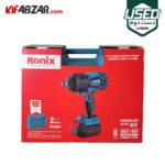 بسته بندی آچار بکس شارژی 40 ولت رونیکس مدل 8927-40V دست دوم