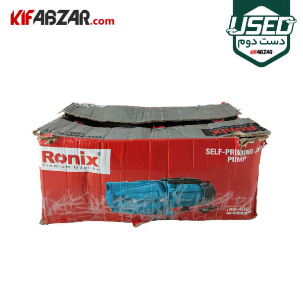 جعبه کارتنی پمپ آب جتی 1 اسب رونیکس مدل RH-4022 دست دوم