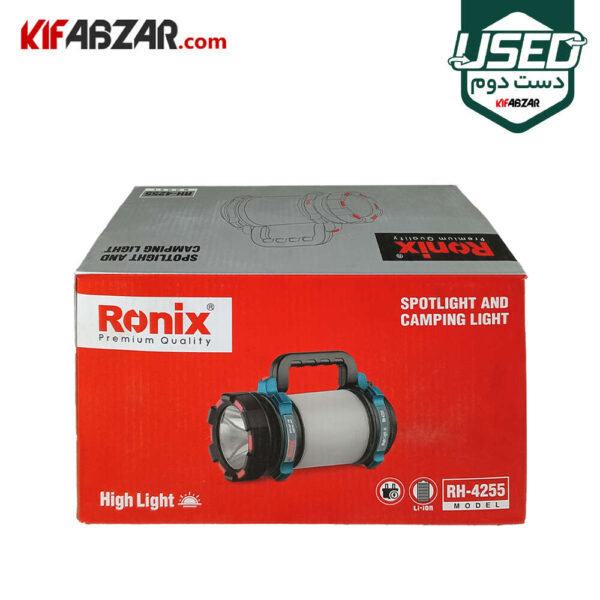 جعبه کارتنی نورافکن شارژی رونیکس مدل RH-4255 دست دوم