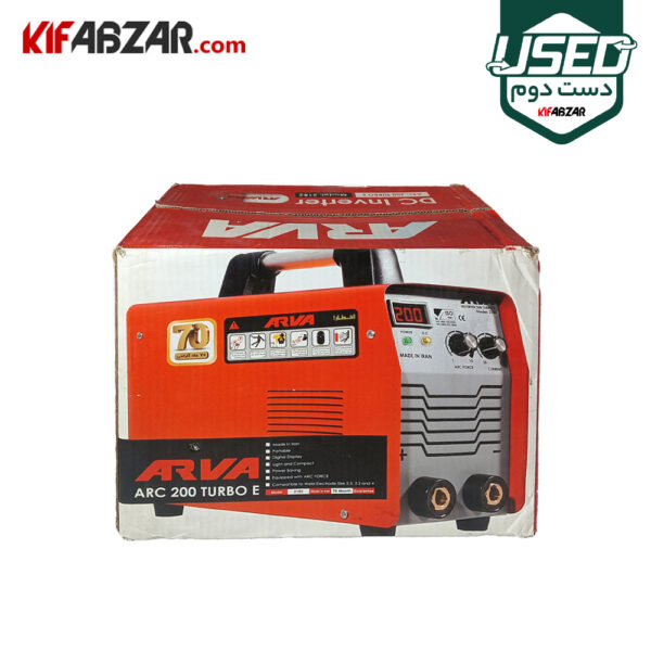 جعبه کارتنی اینورتر جوشکاری 200 آمپر TURBO E آروا مدل 2182 دست دوم
