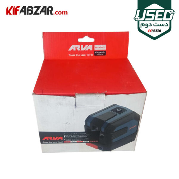 جعبه کارتنی تراز لیزری 2 بعدی 180 درجه آروا مدل 4675 دست دوم