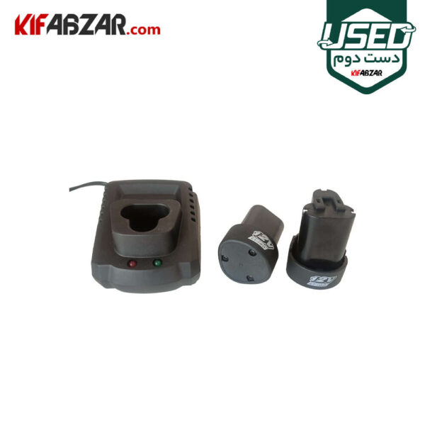 باتری و شارژر دریل پیچ گوشتی شارژی 12 ولت آروا مدل 5840 دست دوم