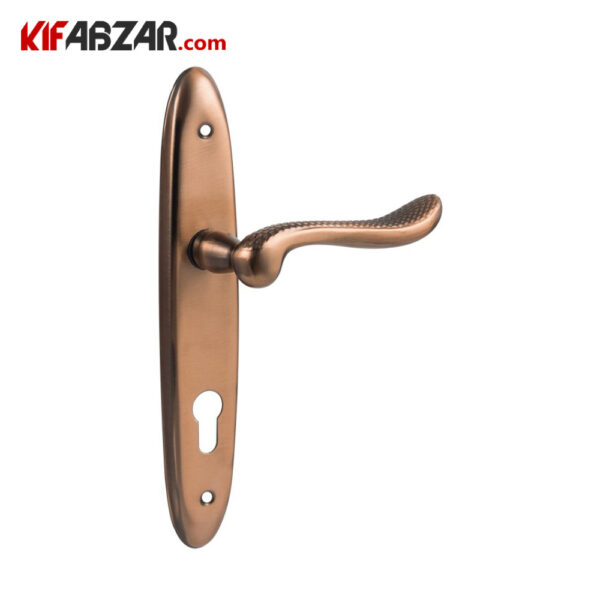 دستگیره در پلاکی ترووان مدل 1015 رزگلد