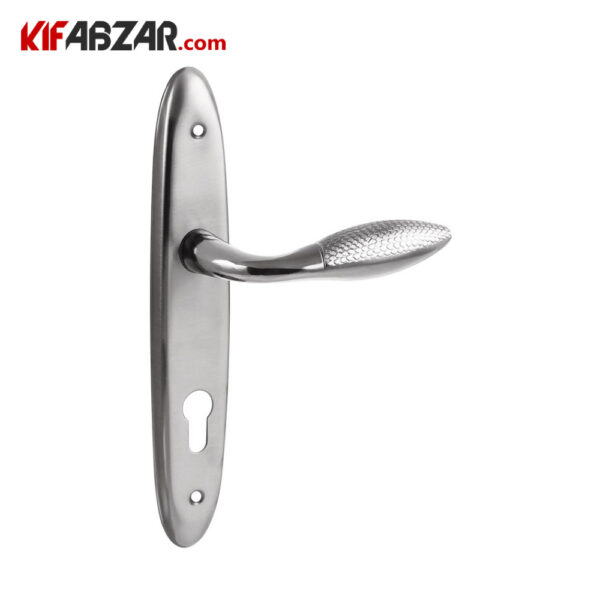 دستگیره در پلاکی ترووان مدل 1018 استیل دستگیره در پلاکی ترووان مدل 1018 استیل