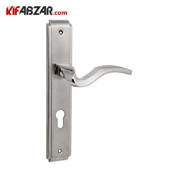 دستگیره در پلاکی ترووان مدل 130 استیل دستگیره در پلاکی ترووان مدل 130 استیل