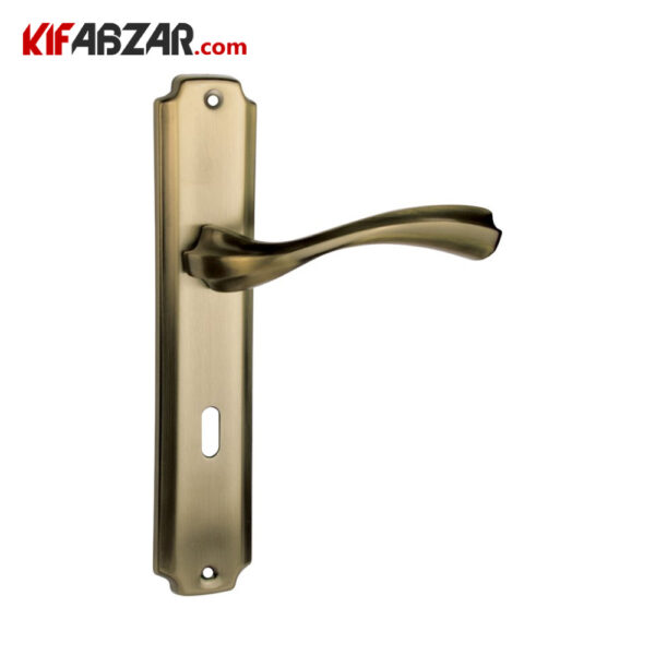 دستگیره در پلاکی ترووان مدل 260 رنگ زیتونی