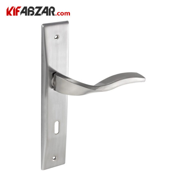 دستگیره در پلاکی ترووان مدل 424 استیل دستگیره در پلاکی ترووان مدل 424 استیل