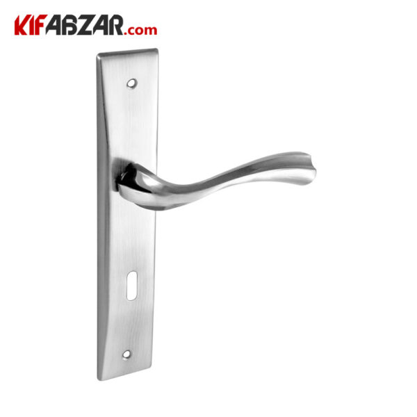دستگیره در پلاکی ترووان مدل 460 استیل دستگیره در پلاکی ترووان مدل 460 استیل