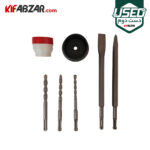 لوازم جانبی دریل بتن کن دوکاره 900 وات بوکی مدل BK-RH26G دست دوم