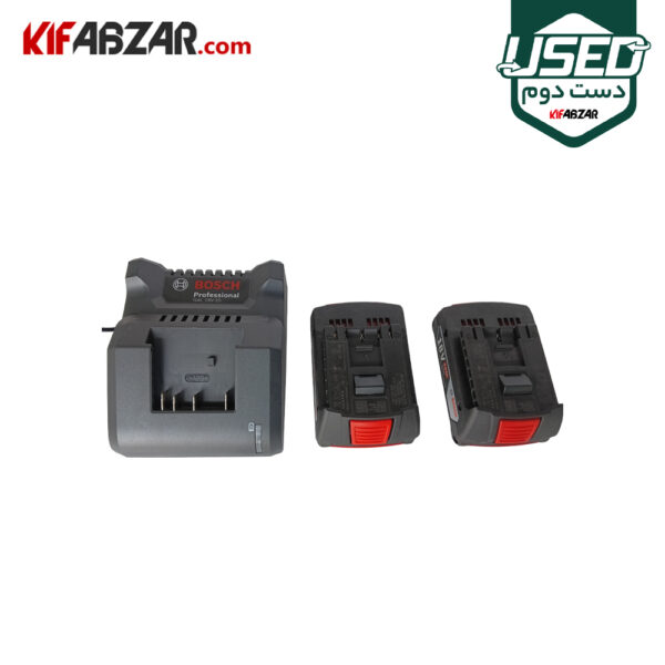 باتری و شارژر دریل پیچ گوشتی شارژی براشلس 18 ولت بوش مدل GSR18V-50 دست دوم