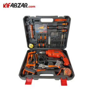 کیت 100 عددی دریل برقی چکشی 1300 وات کینگ استار مدل KSID6813-S