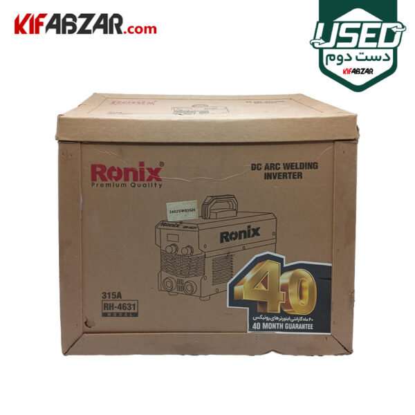 جعبه کارتنی اینورتر جوشکاری 315 آمپر رونیکس مدل RH-4631 دست دوم