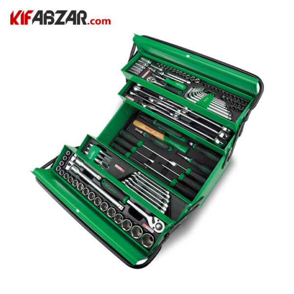 جعبه ابزار 3 طبقه 111 پارچه تاپ تول مدل GCAZ111A جعبه ابزار 3 طبقه 111 پارچه تاپ تول مدل GCAZ111A