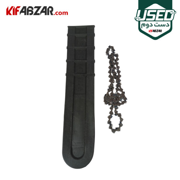 ساطوری و زنجیر اره زنجیری بنزینی 2300 وات آروا مدل 6218 دست دوم