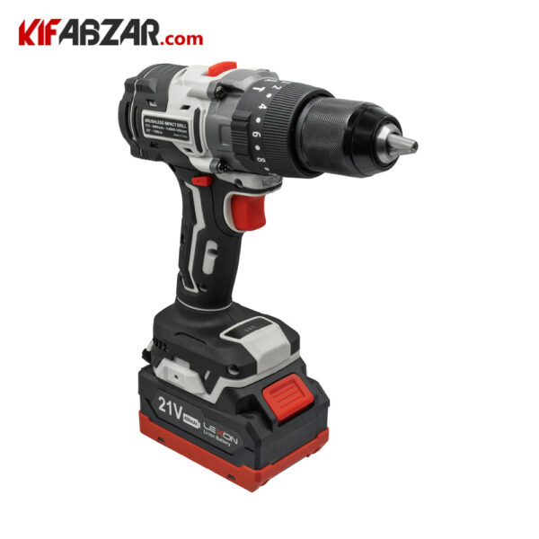 قیمت دریل پیچ گوشتی چکشی براشلس 21 ولت لکسون مدل LE-5809T
