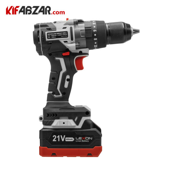 تصویر دریل پیچ گوشتی چکشی براشلس 21 ولت لکسون مدل LE-5809T