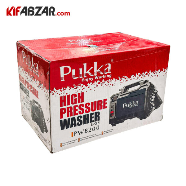 جعبه کارتنی کارواش زغالی کامپکت 110 بار پوکا مدل PW8200