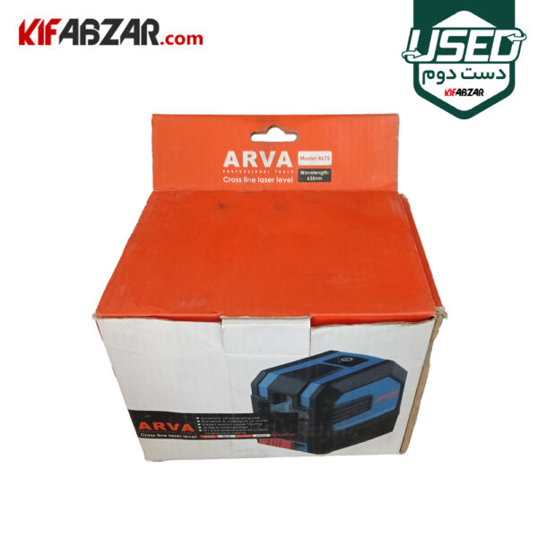 جعبه کارتنی تراز لیزری 2 بعدی 180 درجه آروا مدل 4675 دست دوم