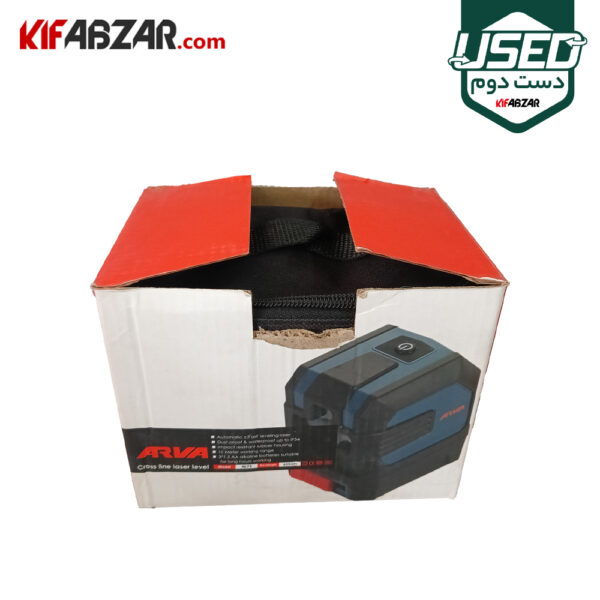 جعبه کارتنی تراز لیزری 2 بعدی 180 درجه آروا مدل 4675 دست دوم