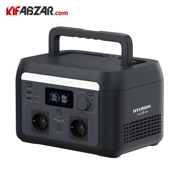 پاور استیشن 1000 وات هیوندای مدل H-1000 با شارژ خورشیدی پاور استیشن 1000 وات هیوندای مدل H-1000 با شارژ خورشیدی