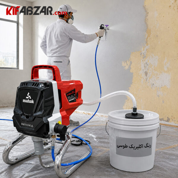 عکس رنگ پاش برقی فشار قوی ایرلس 1000 وات محک مدل ALS-1000