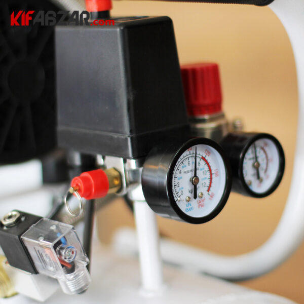 سیستم خروجی کمپرسور باد سایلنت 50 لیتری محک مدل HSU750-50L