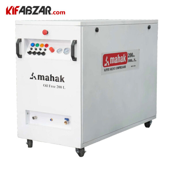 کمپرسور باد سایلنت باکس دار 200 لیتری محک مدل SI-AC200 کمپرسور باد سایلنت باکس دار 200 لیتری محک مدل SI-AC200