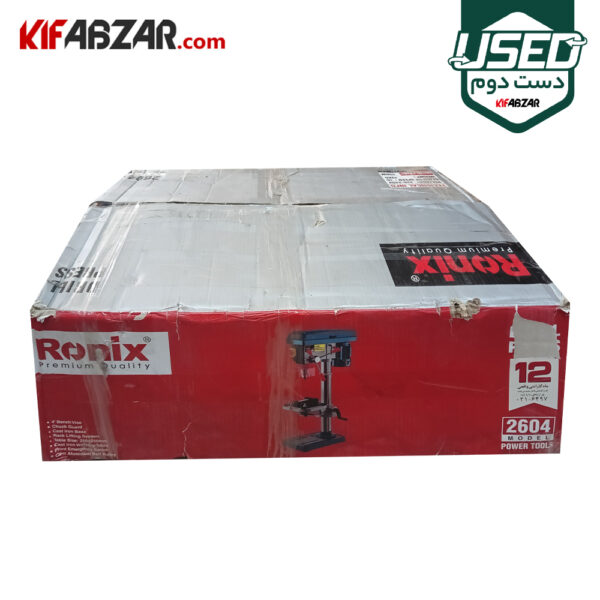 جعبه کارتنی دریل ستونی 550 وات رونیکس مدل 2604 دست دوم