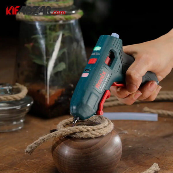 عکس تفنگ چسب حرارتی شارژی 4 ولت رونیکس مدل 8538