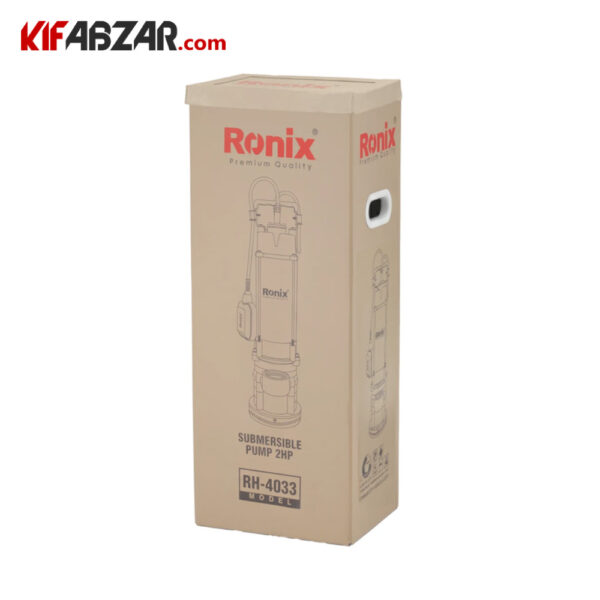 جعبه کارتنی پمپ آب کفکش 2 اسب رونیکس مدل RH-4033