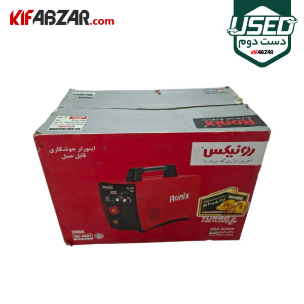 جعبه کارتنی اینورتر جوشکاری 200 آمپر رونیکس مدل RH-4607 دست دوم
