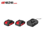 باتری و شارژر کیت 53 عددی دریل شارژی چکشی 20 ولت رونیکس مدل RS-8619