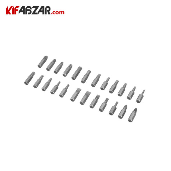 انواع بیت کیت 53 عددی دریل شارژی چکشی 20 ولت رونیکس مدل RS-8619
