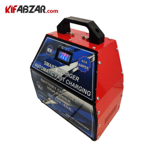 خرید شارژر اتوماتیک 40 آمپر باتری خودرو تسترونیک مدل TES-16000